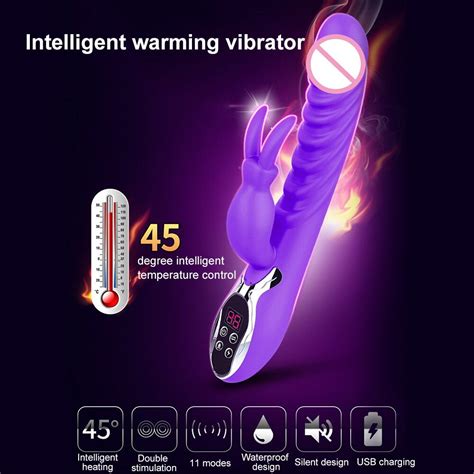 Silicone Rabbit Vibrator G Spot Vibrator Usb Charging Dildo Vibrator