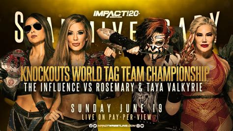 knockouts tag team title match set for impact slammiversary won f4w wwe news pro wrestling