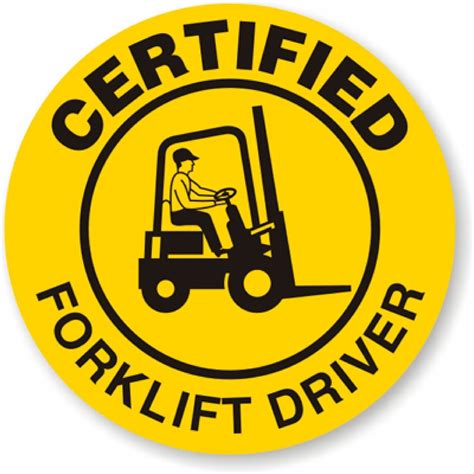 Learn how to get certified! Certified Fork Lift Sticker - SafetyKore.com