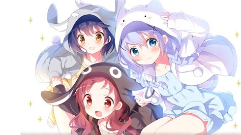 Wallpaper Id 584416 Anime Girls 1080p Bonding Girls Pyjamas