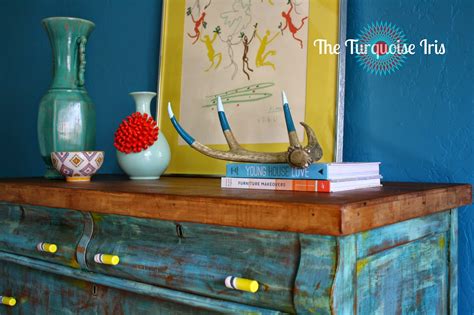 The Turquoise Iris ~ Furniture And Art Turquoise Antique Dresser Buffet