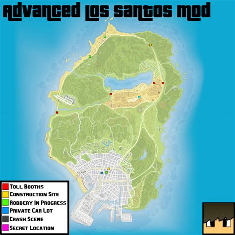 Detailed Map Los Santos Gta 5