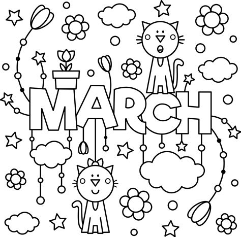 Https://tommynaija.com/coloring Page/printable March Coloring Pages