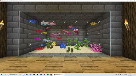 I Created An Aquarium For Axolotls Rminecraft