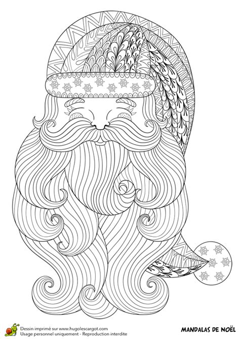 Le Plus Populaire Pere Noel Dessin Noel Mandala Coloriage  Adventures