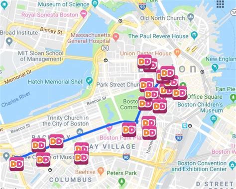 Dunkin Donuts Locations In Usa Map United States Map