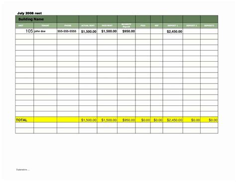 Rent Tracking Spreadsheet Intended For Rental Property Tracker