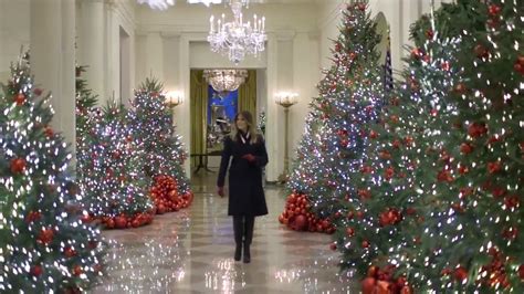 First lady melania trump unveiled the 2020 white house christmas theme america the beautiful on monday, nov. White House unveils Christmas decorations designed by ...