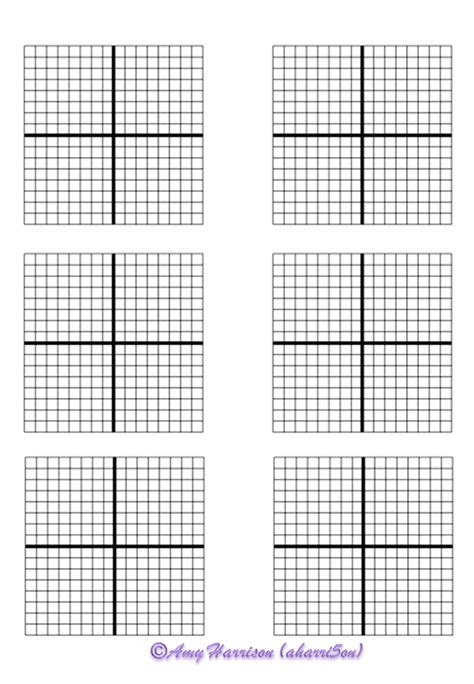 Blank Coordinate Planes Reproducible My Math Resources