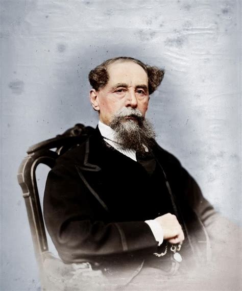 Charles Dickens Charles Dickens Colorized History Portrait