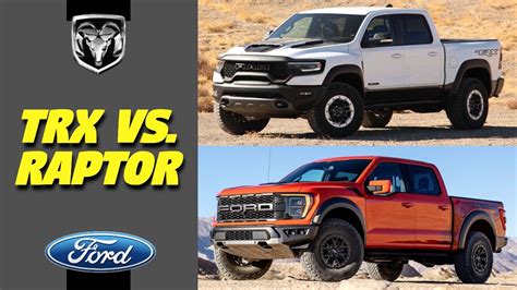 2021 Ram 1500 Trx Vs Ford F 150 Raptor — Which Performance Truck Is