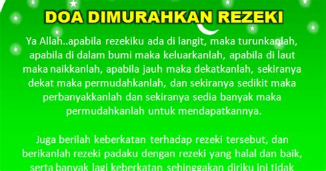 7 doa dimudahkan rezeki yang halal, yuk mulai rutin dibaca setiap hari. Doa Murah Rezeki - Yumida