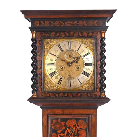 Fine Marquetry Longcase Clock Signed Henry Massy Of London The