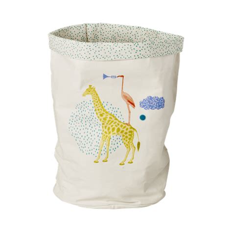 Kids Fabric Storage Basket with Animal Print - Large | Kids fabric, Fabric storage, Fabric ...