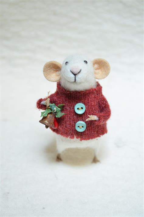 The next 50 ideas will help awaken christmas cheer no matter what your style or how you like to decorate for the holidays. CHRISTMAS MOUSE unique needle felted ornament by feltingdreams