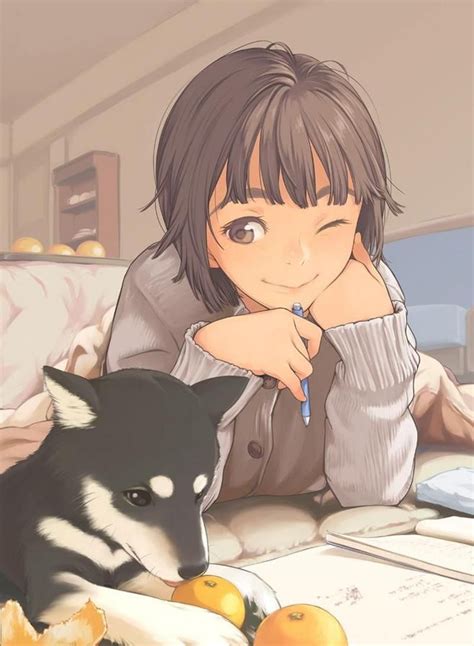 This list of the best anime with dogs has everything from funny adventures to dark mysteries. 🎨 Drawings + Art + Pictures | We Heart It | anime, girl, and dog