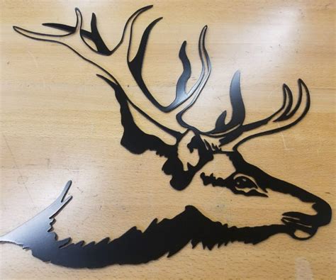 Elk Metal Wall Art Plasma Cut Home Decor T Idea Wildlife Gas Pro Shop And Fabrication