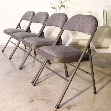 We have reviewed some of the best options on the market to help you find one that is ideal for you. Set of 4 Folding Chairs Fabric Upholstered Padded Seat ...