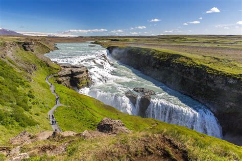 Gullfoss Beautiful Waterfall In Iceland Hd Wallpapers Hd