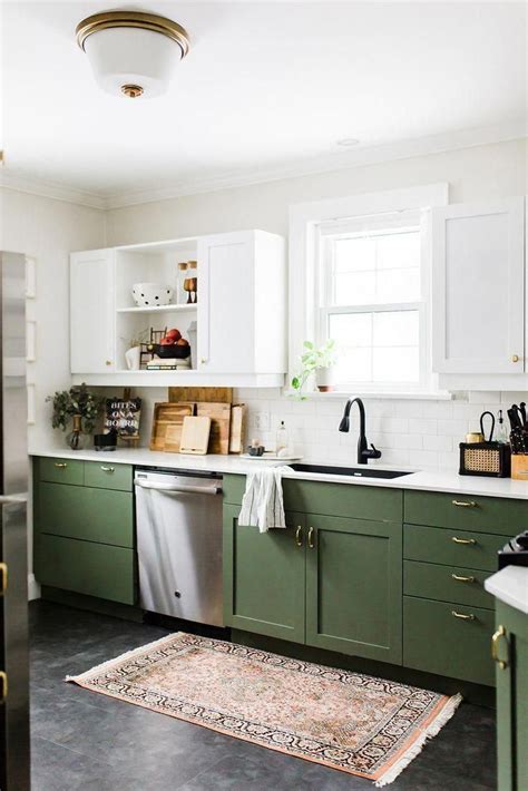 Olive Green Kitchen Cabinetry Homerenovationideas