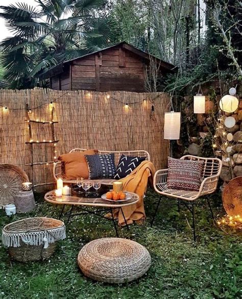 21 Bohemian Garden Ideas I Do Myself Backyard Seating Backyard