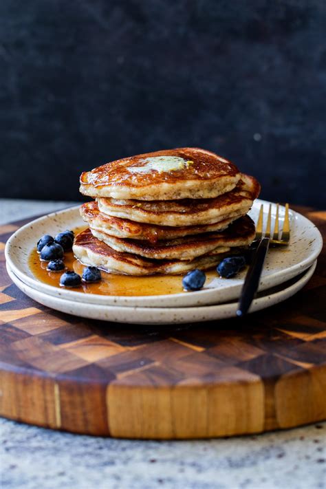 Gluten Free Lemon Blueberry Pancakes Grain Free Vegan Healthy