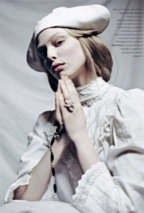 Inspiration Ave Maria Таня Дягилева в фотосессии для Harpers Bazaar