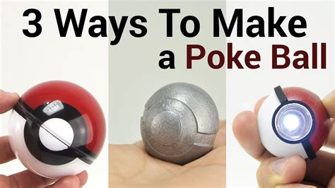 3 Ways To Make A Pokeball Youtube