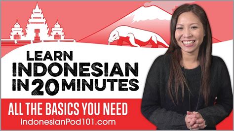 Learn Indonesian In 20 Minutes All The Basics You Need Youtube