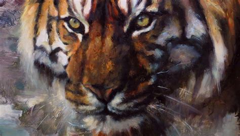 Beautiful Tiger Painting Tiger Painting Painting Art