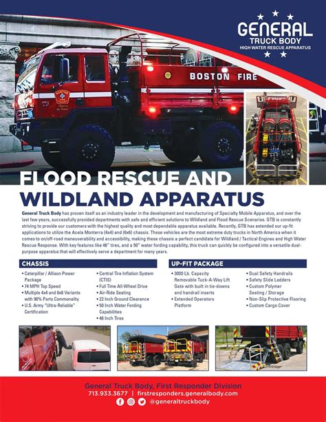 High Water Rescue General Truck Body First Responders Group