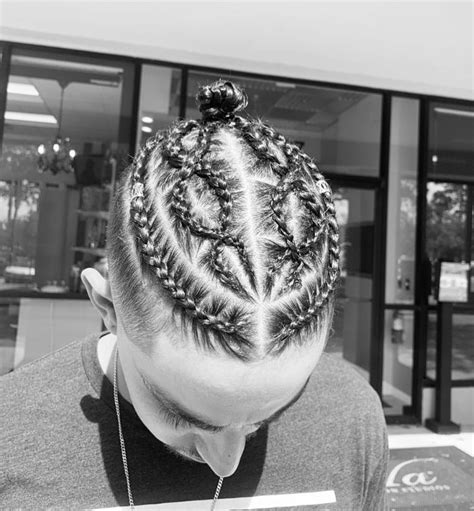 Man Bun Braids A Surprising New Mens Hair Trend To Try In 2023