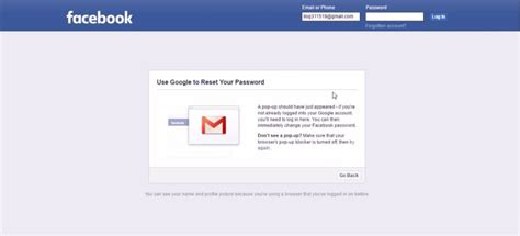 How To Recover The Facebook Account Using Gmail Account