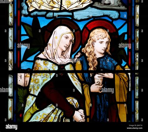 Mary Magdalene Stained Glass Hi Res Stock Photography And Images Alamy