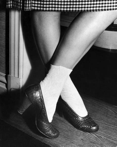 Bobby Socks Female Short Socks That Epitomized Teen Fashion In The 1940s And 1950s ~ Vintage