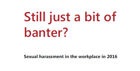 Tuc Report Finds Of Women Sexually Harassed In The Workplace