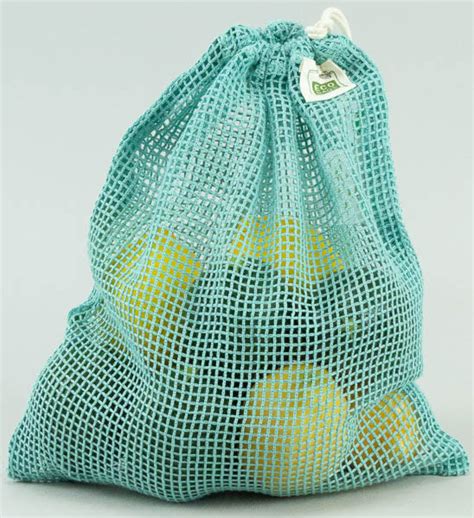 Organic Cotton Drawstring Mesh Bag