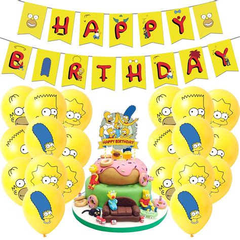 Buy Party Supplies Birthday Party Set Includes Happy Birthday Banner Cake Toppers Birthday