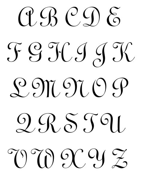 10 Best Font Styles Alphabet Printable Font Styles Alphabet