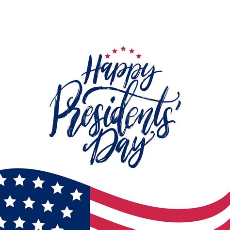 Making big plans to celebrate president's day? Happy Presidents Day Handwritten Phrase In Vector ...