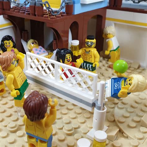 Bauk Sten Konstruktion Lego New City Beach Fun Volleyball Sports