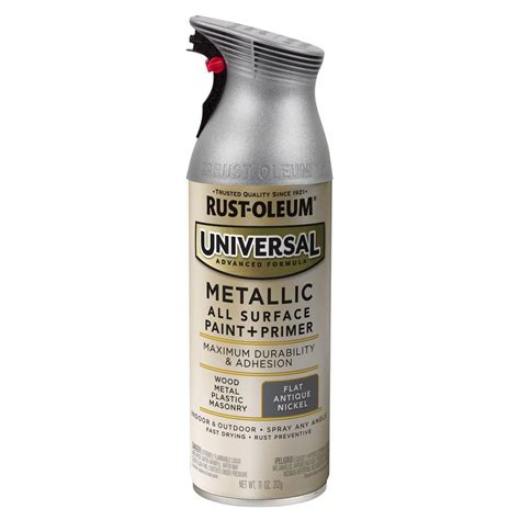 Rust Oleum Universal 11 Oz All Surface Metallic Antique Nickel Spray