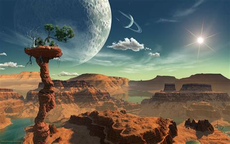 Planets Art Sci Fi Landscape Fantasy Landscape