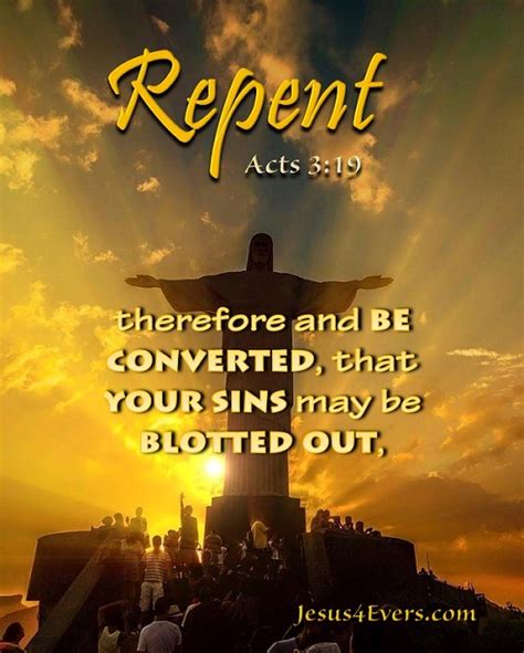 The Living — Acts 319 Nkjv Repent Therefore And Be