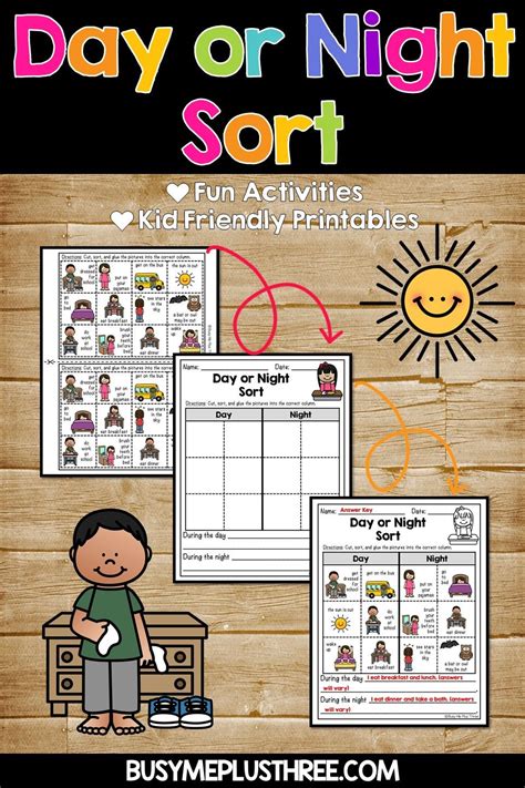Day And Night Sorting Activity