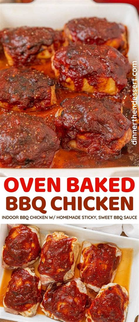 Let your oven do the work. Oven-Oven Baked BBQ Chicken Recipe (Homemade Sauce ...