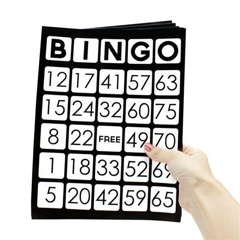 Large Print Bingo Cards Number Cards Children And Senior Playing Cards