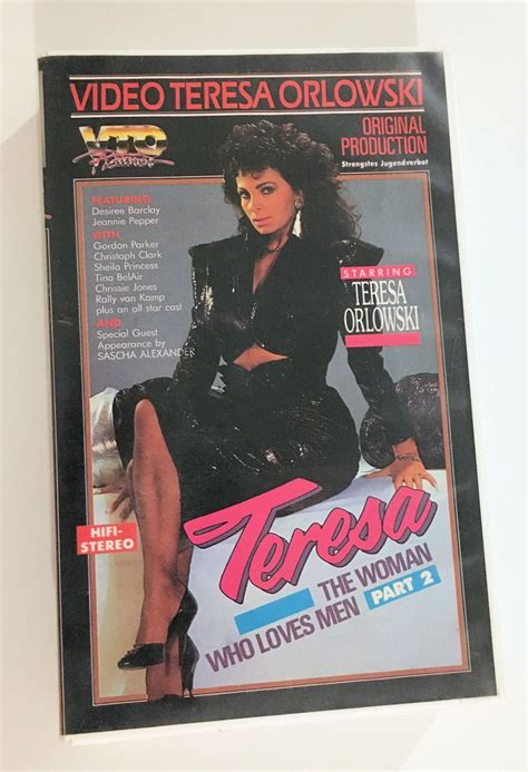 Erotic Vhs Video Teresa Orlowski Teresa The Woman Who Loves Men Part 2 1995