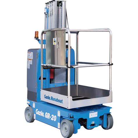 Genie Runabout Lift With Standard Platform — 11ft4in Lift 500 Lb