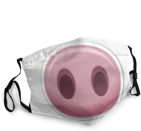 Pig Snout Adult Face Mask Reusable Unisex Dust Cover Adjustable